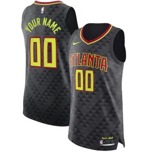 Trendy Atlanta Hawks Nike Authentic Custom Jersey Black Icon Edition