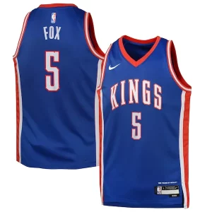 Trendy Attraente Classico De'Aaron Fox Sacramento Kings Nike Youth 2024/25 Swingman Player Jersey City Edition Blue