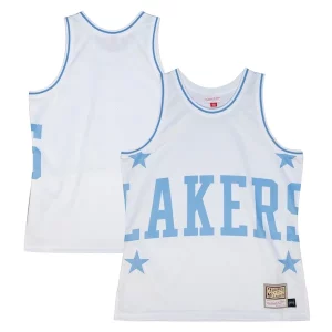 Trendy Bellissimo Los Angeles Lakers Hardwood Classics Blown Out Fashion Jersey White