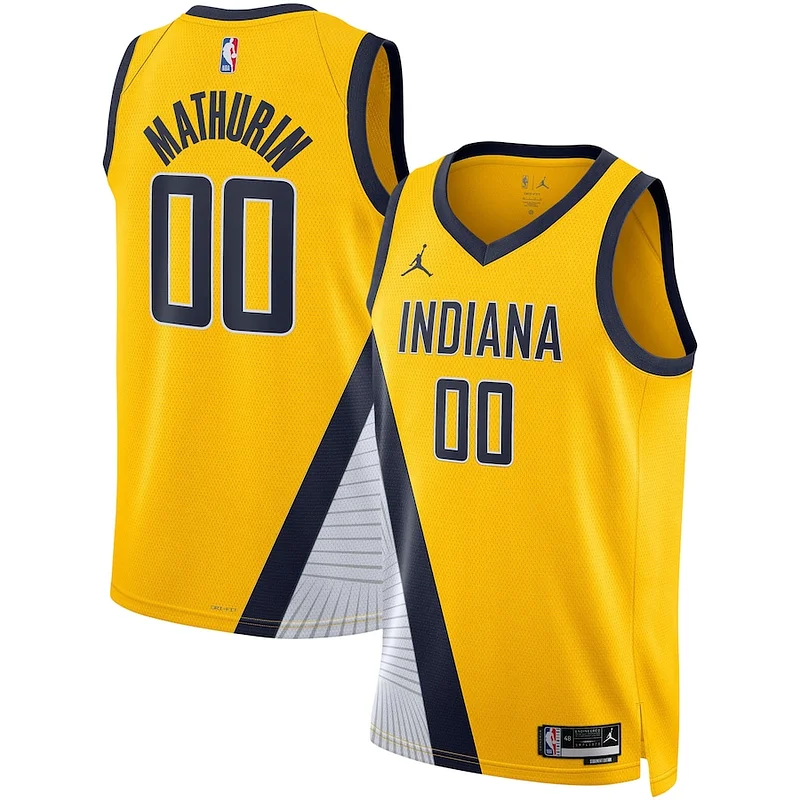 Trendy Bennedict Mathurin Indiana Pacers Jordan Brand Unisex Swingman Jersey Statement Edition Gold