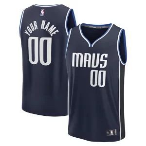 Trendy Dallas Mavericks Custom Fast Break Jersey Statement Edition Navy/Blue