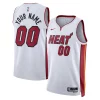 Trendy Delizioso Miami Heat Nike Unisex Swingman Custom Jersey White Association Edition