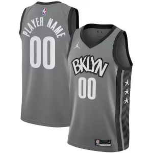 Trendy Duraturo Brooklyn Nets Jordan Brand Swingman Custom Jersey Statement Edition Gray
