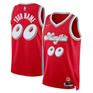 Trendy Memphis Grizzlies Nike Unisex 2024/25 Custom Swingman Jersey City Edition Red