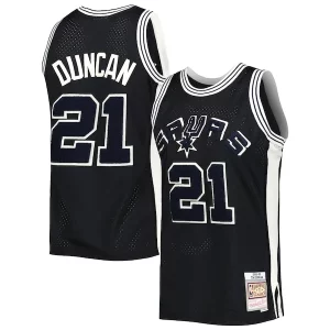 Trendy Meraviglioso Robusto Tim Duncan San Antonio Spurs 1998/99 Hardwood Classics Off Court Swingman Jersey Black