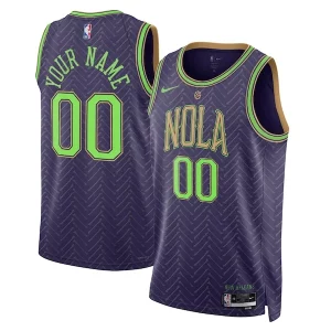Trendy New Orleans Pelicans Nike Unisex 2024/25 Custom Swingman Jersey City Edition Purple
