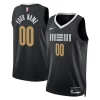 Trendy Pratico Elegante Memphis Grizzlies Nike Unisex 2023/24 Custom Swingman Jersey Black City Edition