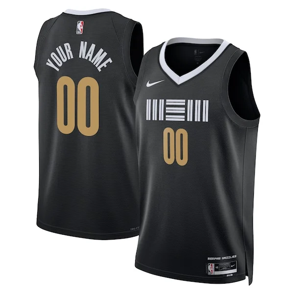Trendy Pratico Elegante Memphis Grizzlies Nike Unisex 2023/24 Custom Swingman Jersey Black City Edition