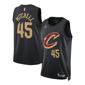 Trendy Prestigioso Robusto Donovan Mitchell Cleveland Cavaliers Jordan Brand Unisex Swingman Jersey Statement Edition Black