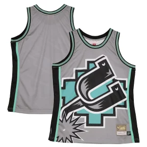 Trendy San Antonio Spurs Hardwood Classics Blown Out Fashion Jersey Gray