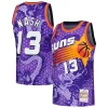 Trendy Steve Nash Phoenix Suns 1996/97 Hardwood Classics Asian Heritage 6.0 Swingman Throwback Player Jersey Purple