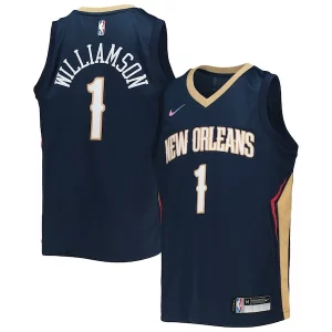 Trendy Zion Williamson New Orleans Pelicans Nike Youth 2021/22 Diamond Swingman Jersey Icon Edition Navy