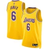 Versatile Accattivante LeBron James Los Angeles Lakers Nike 2021/22 Diamond Swingman Jersey Icon Edition Gold