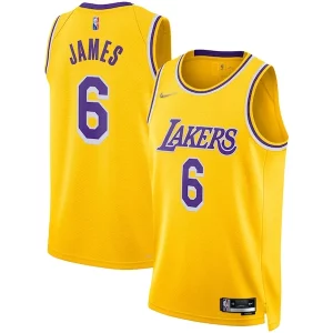 Versatile Accattivante LeBron James Los Angeles Lakers Nike 2021/22 Diamond Swingman Jersey Icon Edition Gold