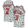 Versatile Accattivante Sofisticato Toni Kukoc Chicago Bulls 1997/98 Hardwood Classics Doodle Swingman Jersey White
