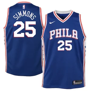 Versatile Ben Simmons Philadelphia 76ers Nike Youth Swingman Jersey Royal Icon Edition/White