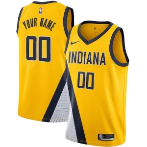 Versatile Cool Indiana Pacers Nike 2019/20 Custom Swingman Jersey Yellow Statement Edition
