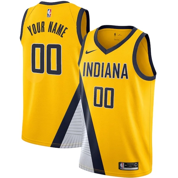 Versatile Cool Indiana Pacers Nike 2019/20 Custom Swingman Jersey Yellow Statement Edition