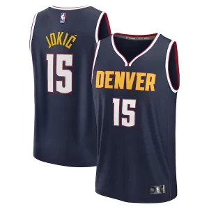 Versatile Cool Nikola Jokic Denver Nuggets Youth Fast Break Replica Player Jersey Icon Edition Navy