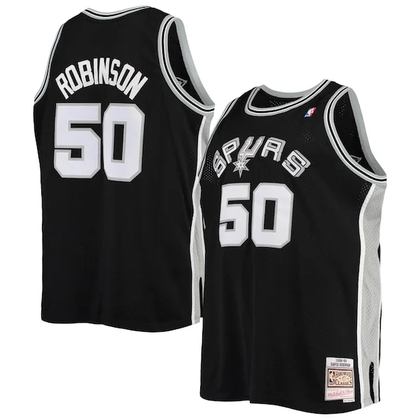 Versatile David Robinson San Antonio Spurs 1998/99 Big & Tall Hardwood Classics Swingman Jersey Black