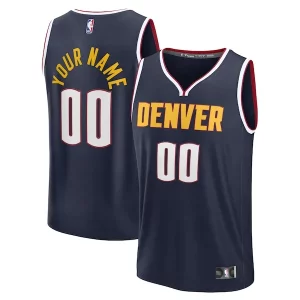 Versatile Denver Nuggets Fast Break Custom Jersey Icon Edition Navy/Blue