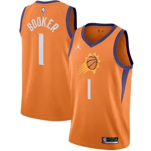 Versatile Devin Booker Phoenix Suns Jordan Brand 2020/21 Swingman Jersey Statement Edition Orange