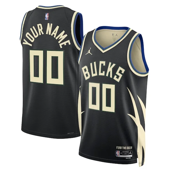 Versatile Fantastico Elegante Milwaukee Bucks Jordan Brand Unisex 2022/23 Swingman Custom Jersey Statement Edition Black
