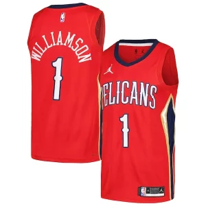 Versatile Fascinante Incantevole Zion Williamson New Orleans Pelicans Jordan Brand Swingman Player Jersey Statement Edition Red