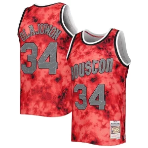 Versatile Hakeem Olajuwon Houston Rockets 1993/94 Galaxy Swingman Jersey Red