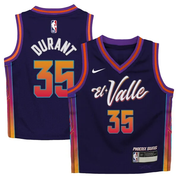 Versatile Kevin Durant Phoenix Suns Nike Preschool Swingman Replica Jersey City Edition Purple