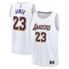 Versatile LeBron James Los Angeles Lakers Youth Fast Break Replica Player Jersey Association Edition White