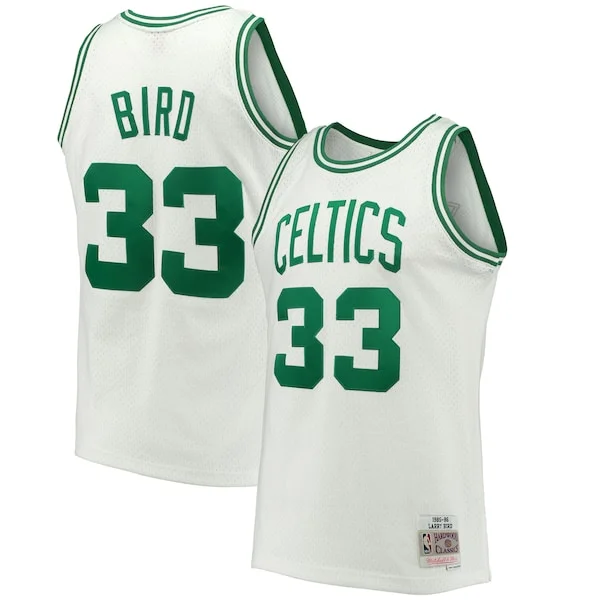 Versatile Lussuoso Larry Bird Boston Celtics Hardwood Classics 1985/86 Swingman Jersey White/Kelly Green