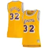 Versatile Magnifico Magic Johnson Los Angeles Lakers Women's 1984/85 Hardwood Classics Swingman Jersey Gold