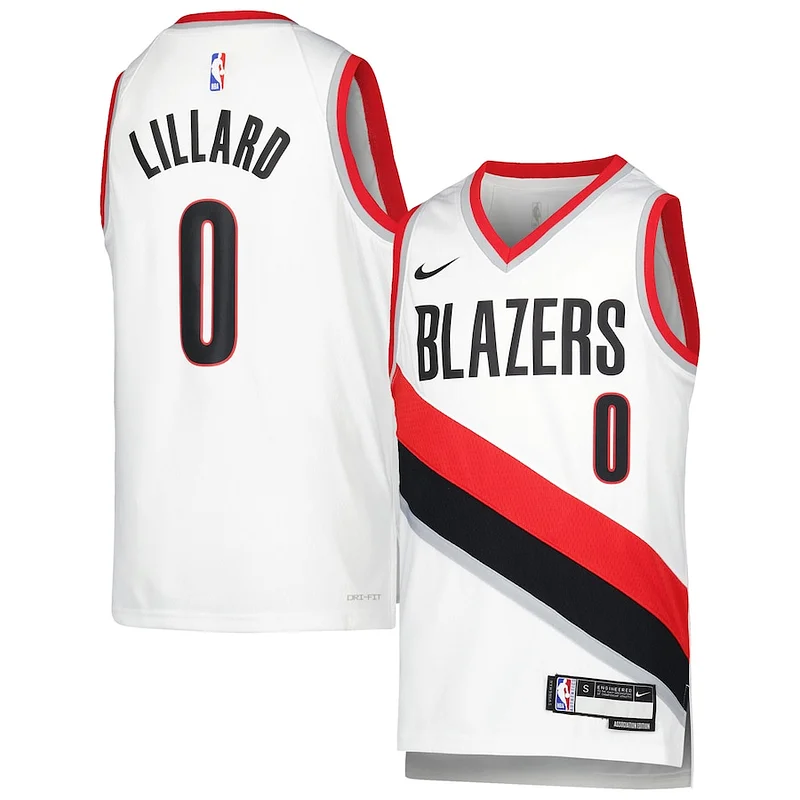 Versatile Meraviglioso Attraente Damian Lillard Portland Trail Blazers Nike Youth Swingman Jersey Association Edition White