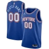 Versatile New York Knicks Jordan Brand Swingman Custom Jersey Statement Edition Blue