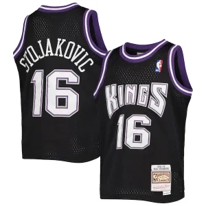 Versatile Peja Stojakovic Sacramento Kings Youth 2001/02 Hardwood Classics Swingman Jersey Black