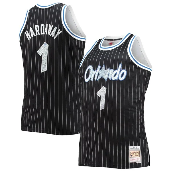 Versatile Penny Hardaway Orlando Magic Big & Tall 1994/95 NBA 75th Anniversary Diamond Swingman Jersey Black