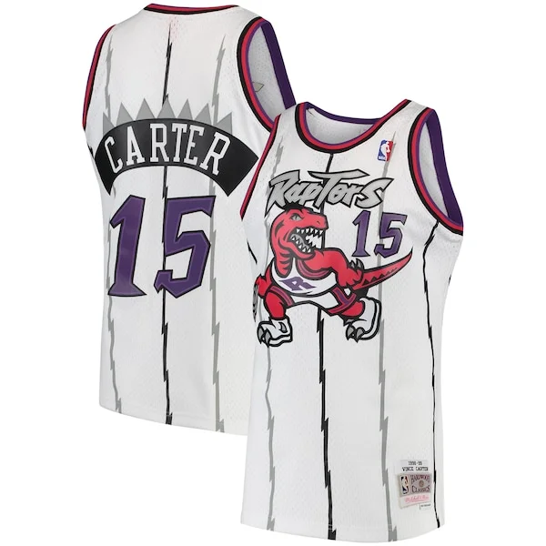 Versatile Resistente Eccezionale Vince Carter Toronto Raptors 1998/99 Hardwood Classics Swingman Jersey White/Purple