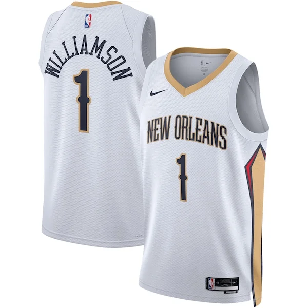 Versatile Resistente Fantastico Zion Williamson New Orleans Pelicans Nike Unisex Swingman Jersey Association Edition White/Navy