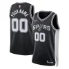 Versatile San Antonio Spurs Nike Unisex Swingman Custom Jersey Black Icon Edition