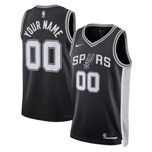 Versatile San Antonio Spurs Nike Unisex Swingman Custom Jersey Black Icon Edition
