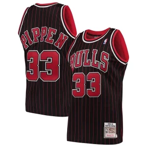 Versatile Scottie Pippen Chicago Bulls 1995/96 Hardwood Classics Authentic Jersey Black